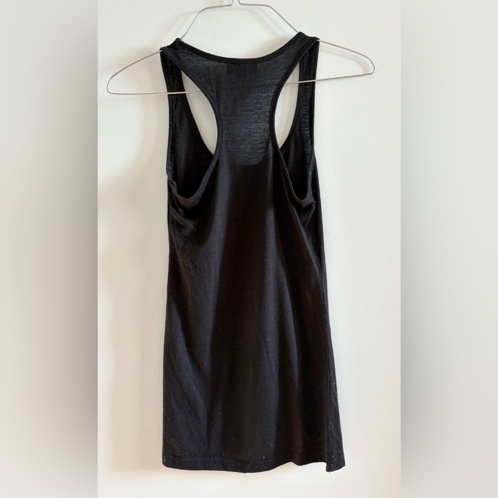 Black Racerback Tank Top - Picture 2 of 4